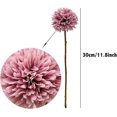thumbnail image 2 of Flores artificiales de bolas de crisantemo con tallos, ramo de arreglo de hortensias de seda, flores artificiales para el hogar, oficina, cafetería, fiesta y decoración de bodas, 2 of 5