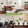 thumbnail image 5 of Brushed Nickel Wall Sconces - Set of 2 Modern Farmhouse Bathroom Lighting Fixtures, Adjustable Arm, 4W LED Compatible, 5 of 5