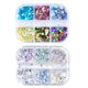thumbnail image 1 of 2 cajas de pegatinas de uñas creativas elegantes decoración de uñas de forma irregular calcomanías, 1 of 6