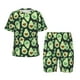 thumbnail image 1 of Balery Avocado Heart Conjunto de Pijama Infantil de Manga Corta con Estampado – Ropa de Dormir de Algodón Suave-Large, 1 of 5