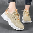 thumbnail image 2 of DXOUPM Chaussures de Sport pour Femmes en Maille Respirante à Lacets Course Randonnée Confortables Marche, 2 of 3