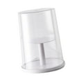 thumbnail image 4 of Vitrina para figuras, caja de almacenamiento para muñecas, centro de mesa portátil, expositor giratorio. Blanco, 4 of 9
