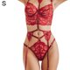 thumbnail image 1 of Conjunto de lencería de encaje sexy para mujer Liguero Sujetador Panty Bralette Ropa interior, Rojo, S Eigraketly XX000166-02, 1 of 7