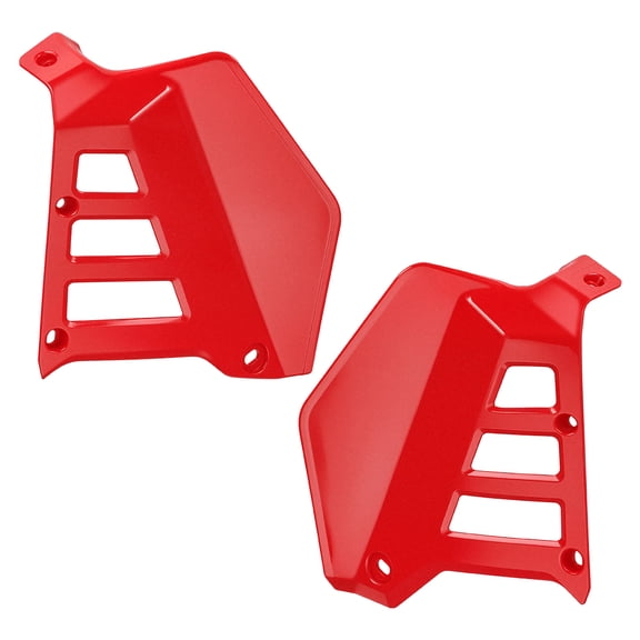M MATI Red Radiator Shrouds Gas Tank Covers for Honda ATC250R ATC 250R 1985-1986 2Pcs