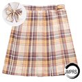 JMPRS-Falda plisada a cuadros para mujer, minifalda de baile con lazo y lazo, de cintura alta, para chicas, bonita línea A, Harajuku, Sexy, japonesas Tan Jianjun unisex