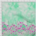 thumbnail image 2 of oneOone Cotton Flex Fabric Leaves & Flower Panel Print Fabric BTY 40 Inch Wide, 2 of 3