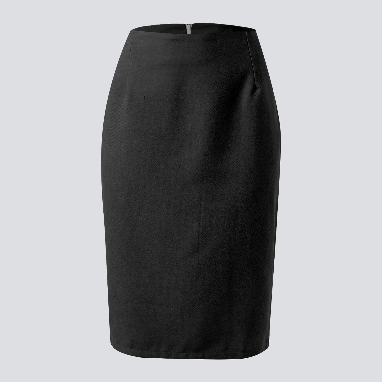スカート Black pencil skirt Entyinea Womens Skirts Midi Length Retro Style Work Office