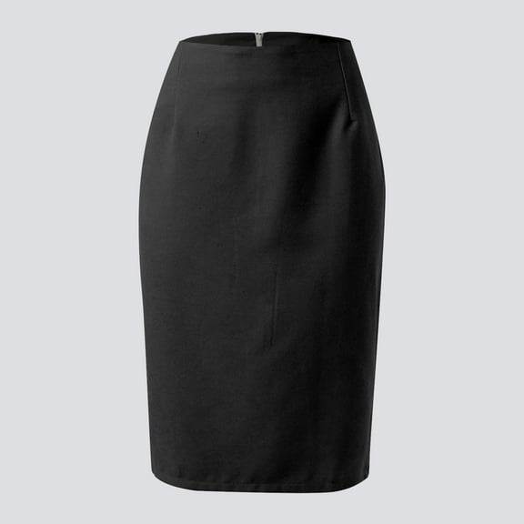 Mini Skirts for Women Solid Wool High Waist Fall Winter 2026 Bodycon Pencil A-Line Skirt Hidden Zipper Midi Skirts Fashion Outfits Knee Dress Black L