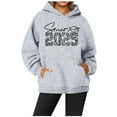 thumbnail image 2 of WEAIXIMIUNG Chandails en Molleton à Col Rond pour Femmes Bleu Marine Sweat à Capuche Décontracté pour Femmes avec Poche Saison Senior 2025, 2 of 3