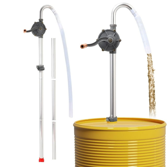 Bomba manual Starrio de aluminio resistente con tubo de 35 cm