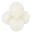 thumbnail image 1 of Uxcell 4 Paquetes de Bolas de Secado, Bolas de Lana de 1.2 Pulgadas para Secadora de Ropa, Blancas, 1 of 5