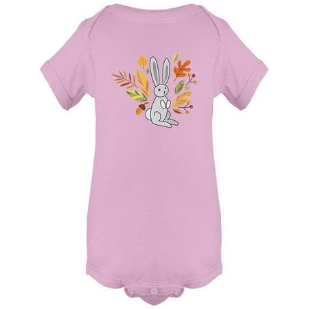 

Cute Bunny Autumn Leaves Bodysuit Infant -Image by Shutterstock Newborn