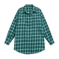 thumbnail image 7 of Tsivenald Womens Plaid Flannel Shirts Casual Roll up Long Sleeve Boyfriend Button Down Checkered Shirt, 7 of 7