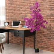 6FT Artificial Bougainvillea Tree - Purple Silk Flower Faux Plant with Nursery Pot for Outdoor & Indoor Decor
