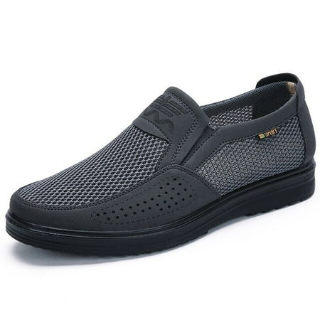 

38-48 Summer Style Mesh Flats For Men Loafer Casual High-End Very Comfortable Dad Shoes