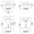 thumbnail image 3 of Desagüe de baño innovador, compatibilidad universal que garantiza una instalación perfecta, latón macizo que garantiza longevidad y estilo, 3 of 5