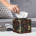 thumbnail image 4 of Kdxio Boho Owl Print Tissue Box Cover,Square Decorative PU Leather Facial Paper Case Organizer Holder Dispenser for Bathroom,Night Stands,Desk,Car 5.2''X5.2''X5.2'', 4 of 6