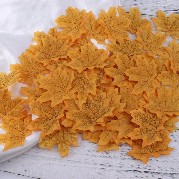 HOMEMAXS  300 Pcs Autumn Maple Leaf Garland Artificial Fall Leaves Decorations