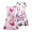 Purple+Pink, variant on WIBACKER 2Pcs Toddler Kid Ice Silk Nightgowns for 3-7T Little Girls Cartoon Unicorn Sleeveless Princess Pajamas Dress