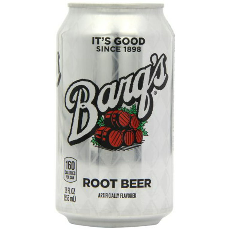 Barq's Root Beer Soda Pop 12oz Cans (Pack of 24) 