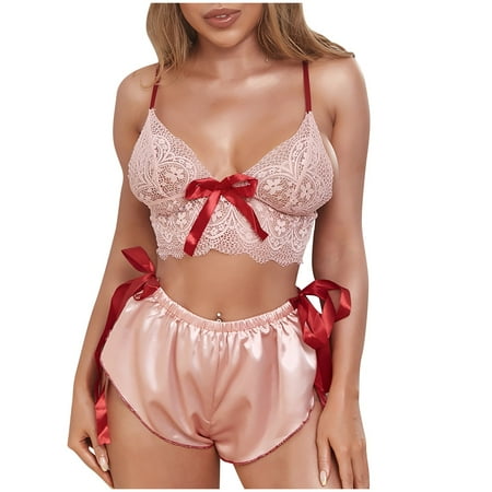 

Women s Perspective Lace Lingerie Underwear Bra Underwear Pajamas Set Suit