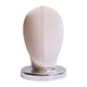 thumbnail image 2 of Expositor de pelucas con cabeza de bloque de lienzo (altura 25 cm) Expositor de sombreros Pelucas y sombreros Terciopelo beige, 2 of 9