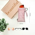 thumbnail image 2 of ALLEYWELLS Soft, Squeeze Top Sunglasses Pouch with Buckle, Pink, 1 Piece, 2 of 5