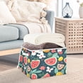 thumbnail image 5 of 16.5x12.6x11.8in Foldable Flip-Top Storage Bin, Dustproof Magic Tape Closure, Ideal for Home & Toy Organization，Watermelon, 5 of 7