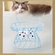 thumbnail image 4 of Cuenco de cerámica para mascotas, plato de alimentación para mascotas, soporte , Protector de cuello, aperitivo enlatado Soporte azul Yuyangstore Cuencos para gatos, 4 of 8