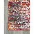 thumbnail image 5 of 2' x 3' Fuchsia Pink and Ivory Medallion Rectangular Area Throw Rug, 5 of 8