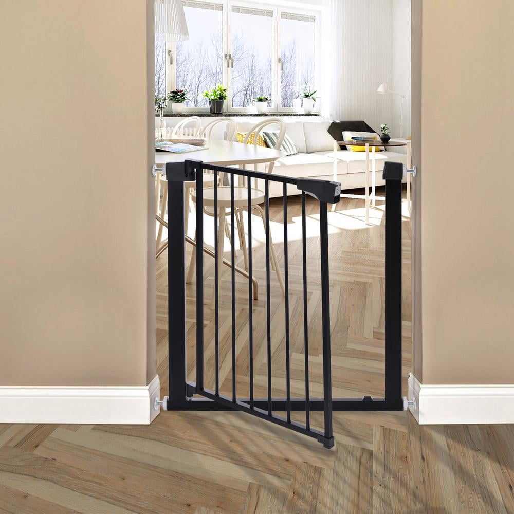 extended baby gate with door