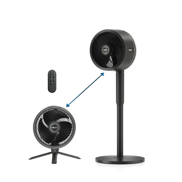 Shark FlexBreeze - Ventilador para interiores y exteriores, con cable e inalámbrico, pedestal oscilante y mesa 2 en 1, batería de hasta 24 horas, FA202