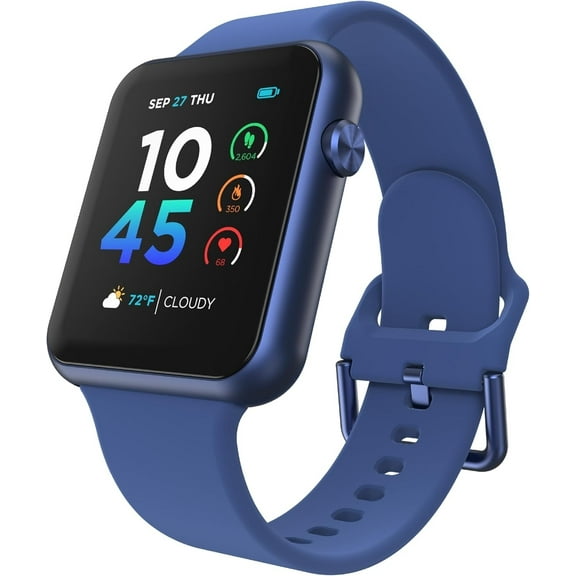 Restored iTouch Air 4 Smartwatch: Blue Case w/ Blue Silicone Strap 41mm TA4M01-K06