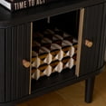 thumbnail image 4 of Safavieh Tameka Modern Mdf and Solidwood Night Stands, Black/Gold, 4 of 6
