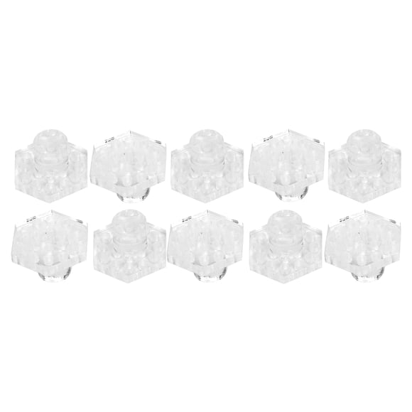 Ccdes 10pcs Coral Frag Rack Hex Holder Acrylic Transparent Base Stand Accessories For Aquarium Fish Tank,Fish Tank Supplies,Acrylic Coral Frag Bracket