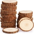 thumbnail image 1 of Fuyit Discos de Madera 30 Piezas Discos de Troncos de Madera 7-8cm Círculos de Madera Sin Terminar Círculos de Madera Sin Perforar Sin Agujero para Manualidades DIY Discos de Madera Centros de Mesa, 1 of 7