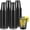 Black, variant on 50 Pack 12 oz Clear Plastic Cups Disposable Graduation Party Drinking Cup Bulk for Wedding Shower Birthday Family Gathering Party Supplies()