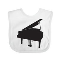 Inktastic Piano Silhouette Boys or Girls Baby Bib