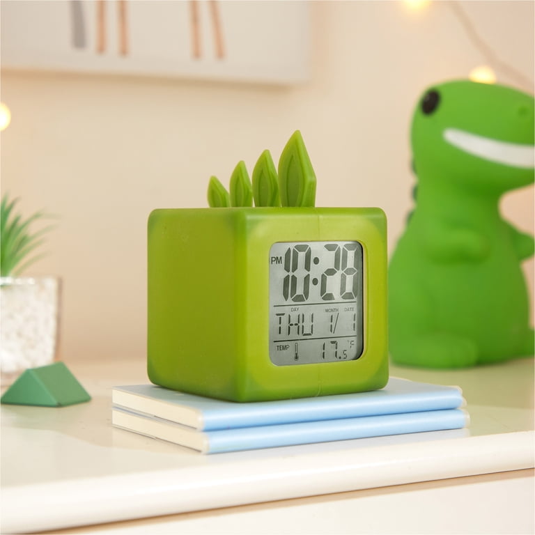 e-vibra Waterdicht vibrerend alarm horloge oplaadbaar 15 alarm herinnering zindelijkheidstraining vergrendelingsscherm (mintgroen