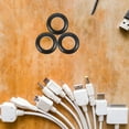 thumbnail image 4 of OULII 50 Pcs Fil Noir Étanche Œillet Fil Protection Caoutchouc pour Appareil Électrique Usage Extérieur, 4 of 8