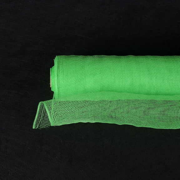 Emerald - Floral Mesh Wrap Solid Color - ( 10 Inch x 10 Yards )