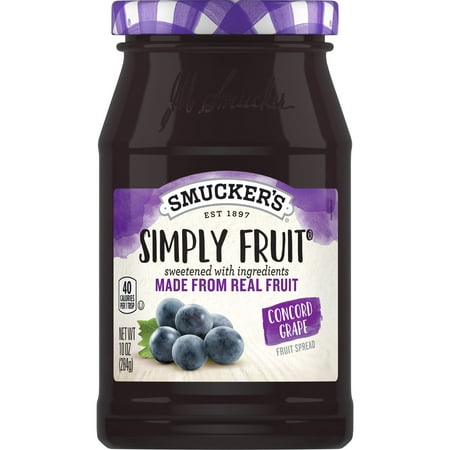 Smucker s Simply Fruit Concord Grape Fruit Spread  10 Ounces