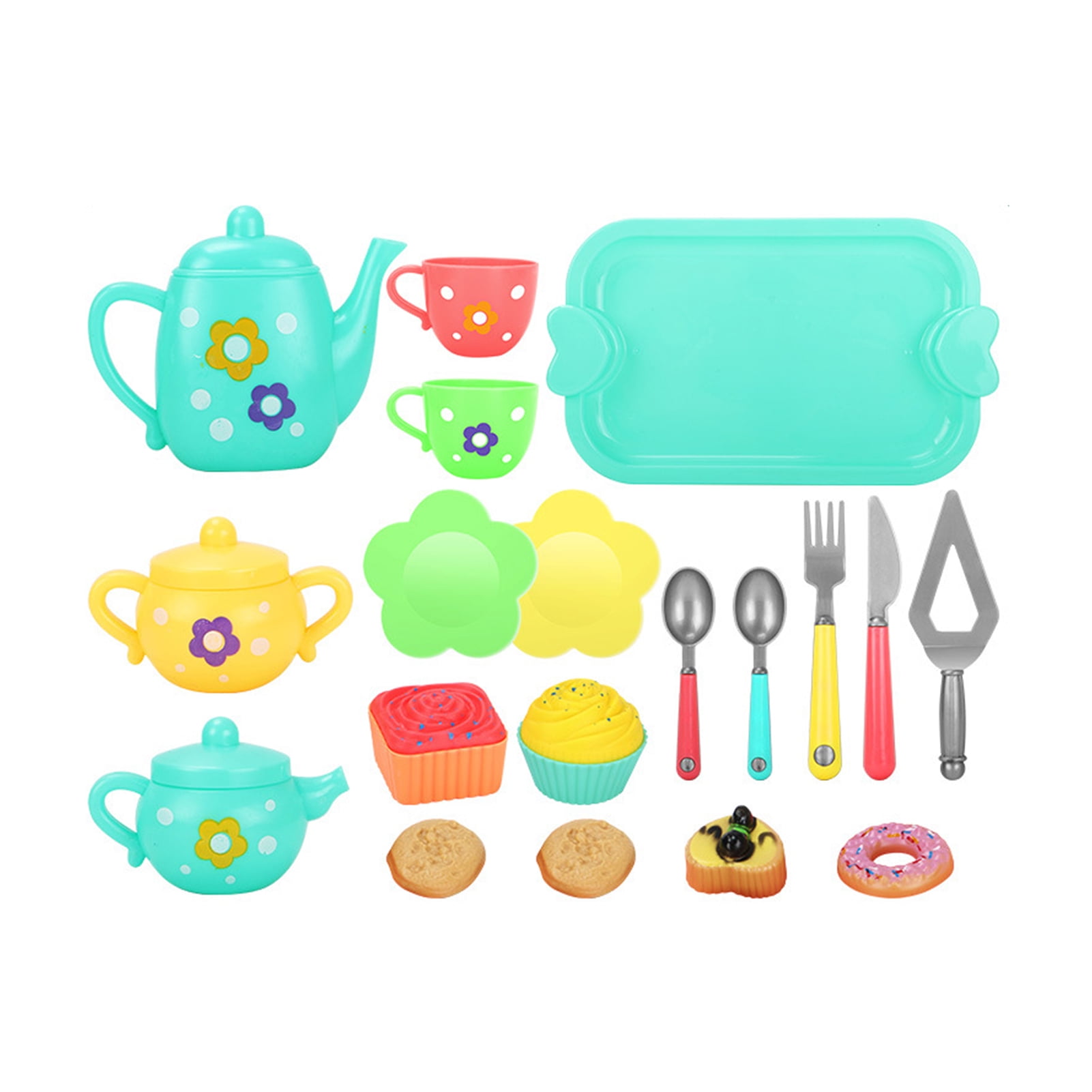 Temacd 1 Set Pretend Play Toys Rich Accessories Handon Ability Color