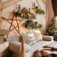 thumbnail image 2 of Christmas Throw Pillow Covers 18 x 18 Inches Set of 4 Xmas Series Winter Holiday Cushion Cover Linen Case Pillow for Sofa Couch Home Decor Christmas Decor, 2 of 7