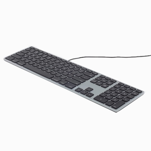 Ergoguys Matias RGB Backlit Wired Aluminum Tenkeyless Keyboardfor PC, Space Gray