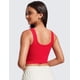 thumbnail image 2 of Top corto acanalado CRZ YOGA con escote redondo rojo talla pequeña, 2 of 5
