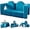 Blue, variant on Wanan Kids Couch 10PCS, Modular Kids Play Couch for Playroom Bedroom, 10 in 1 Multifunctional Kid Sofa for Playing, Creativing, Sleeping, Indoor Toddler Couches for Boys and Girls