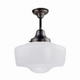 thumbnail image 1 of DVI DVP7511SN Schoolhouse Semi Flush Ceiling Light, 1 of 7