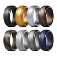 thumbnail image 2 of New Men Silicone Rings 7-12 Size Hypoallergenic Flexible Wedding Men Rub Prof P2E1, 2 of 6