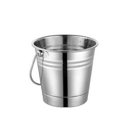 

Ice Bucket Container Multifunctional Stainless Steel Champagne Wine With Handles